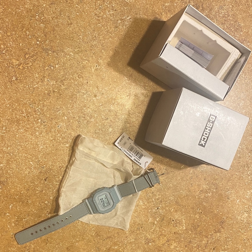 G-Shock Light Gray Digital Smartwatch